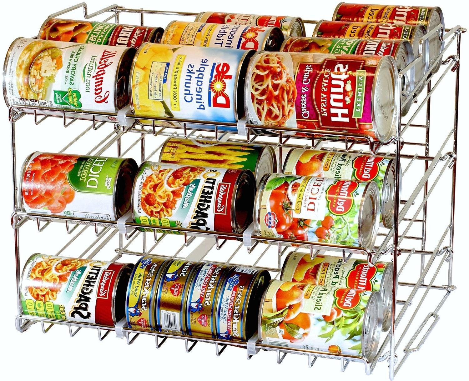 Stackable Storage Bins.DecoBros Supreme Stackable Can Rack Organizer