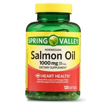 Spring Valley Norwegian Salmon Oil Softgels, 1000 mg, 120 Count..+ - $25.73