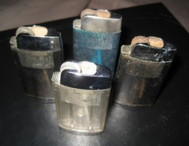 Vintage VU-TANE Scripto Colorful Gas Butane Lighter Junk Lot - $24.99