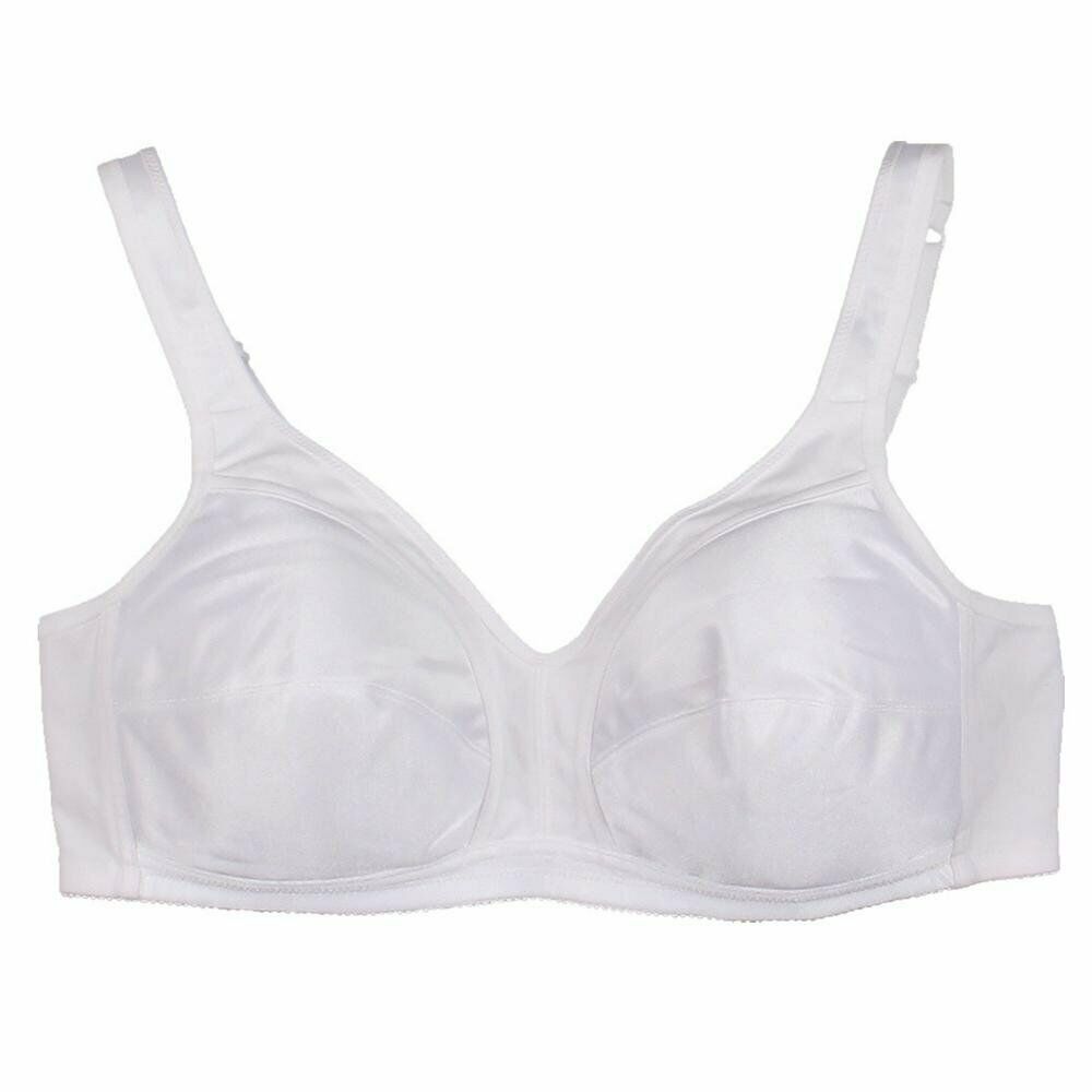 Dominique WHITE Comfortable Wire-Free Bra, US 44A - Bras & Bra Sets