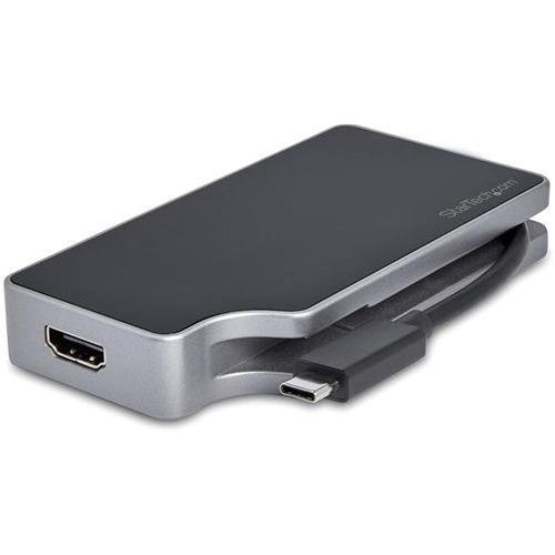 StarTech.com USB C Multiport Video Adapter 4-in-1 - 95W Power Delivery - Space G
