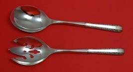 Candlelight by Towle Sterling Silver Salad Serving Set Pierced Custom 10 1/2" - $147.51