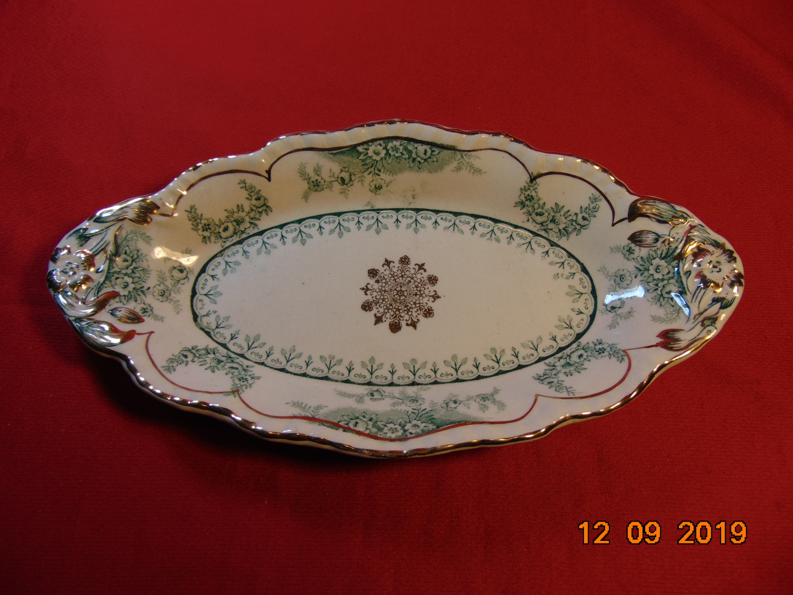 8 3/4" Oval (8 3/4" by 4 1/4")  Relish Dish, from John Maddock & Sons, in the Wa - $14.99