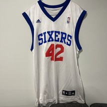 Vintage Adidas Philadelphia 76ers Elton Brand 42 Men’s Medium M White Je... - $28.99