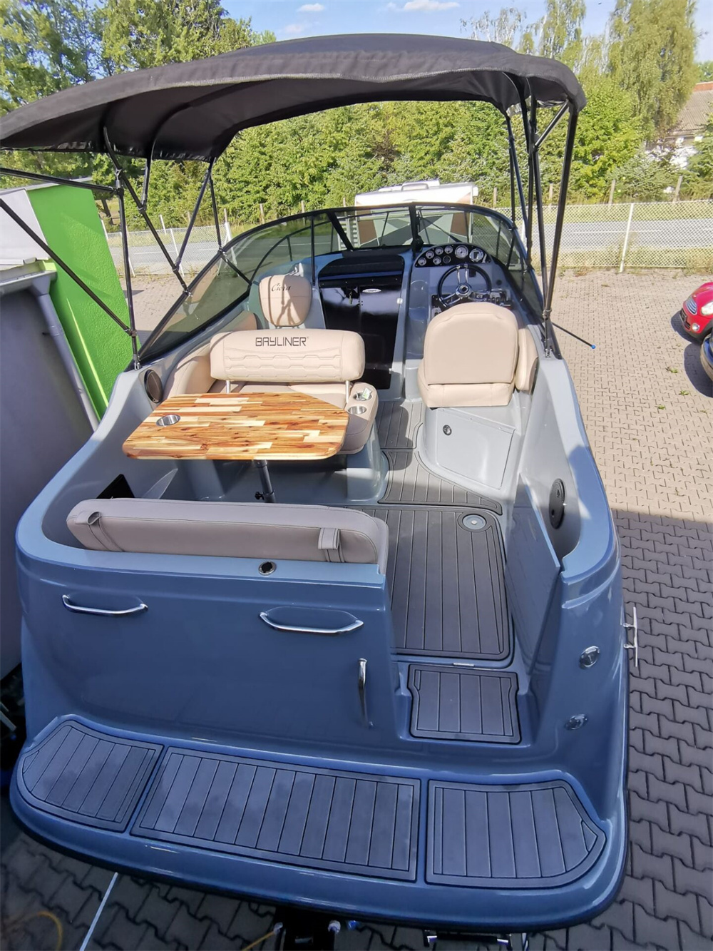 Zomanon Boat EVA Faux Teak Decking Mat – Custom Flooring Compatible With 2001 Bayliner 2655 Swim Platform - View #4