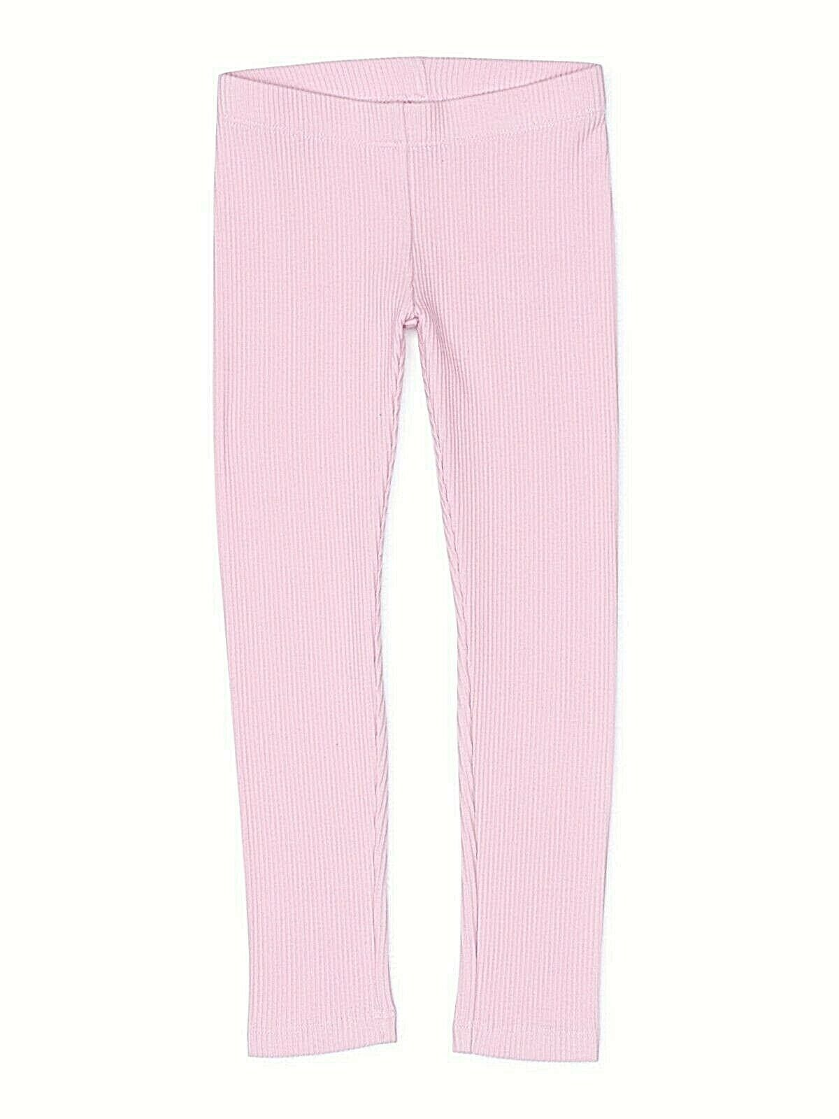 Wonder Nation Girls Tough Cotton Capri Leggings Size MEDIUM (7-8) Ribbed Pink