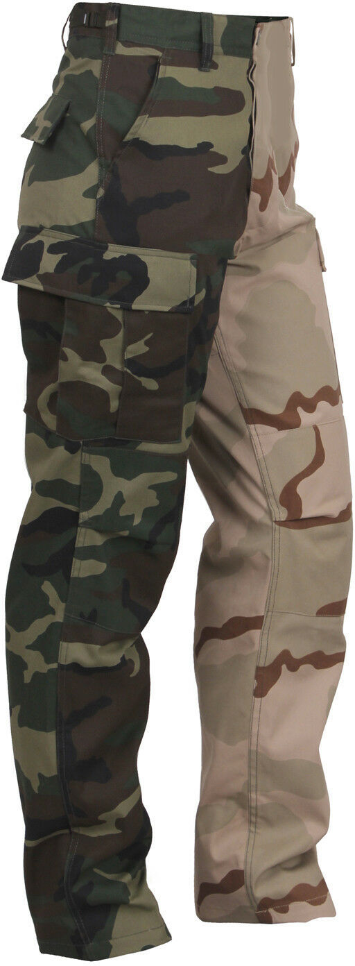 two tone cargo pants