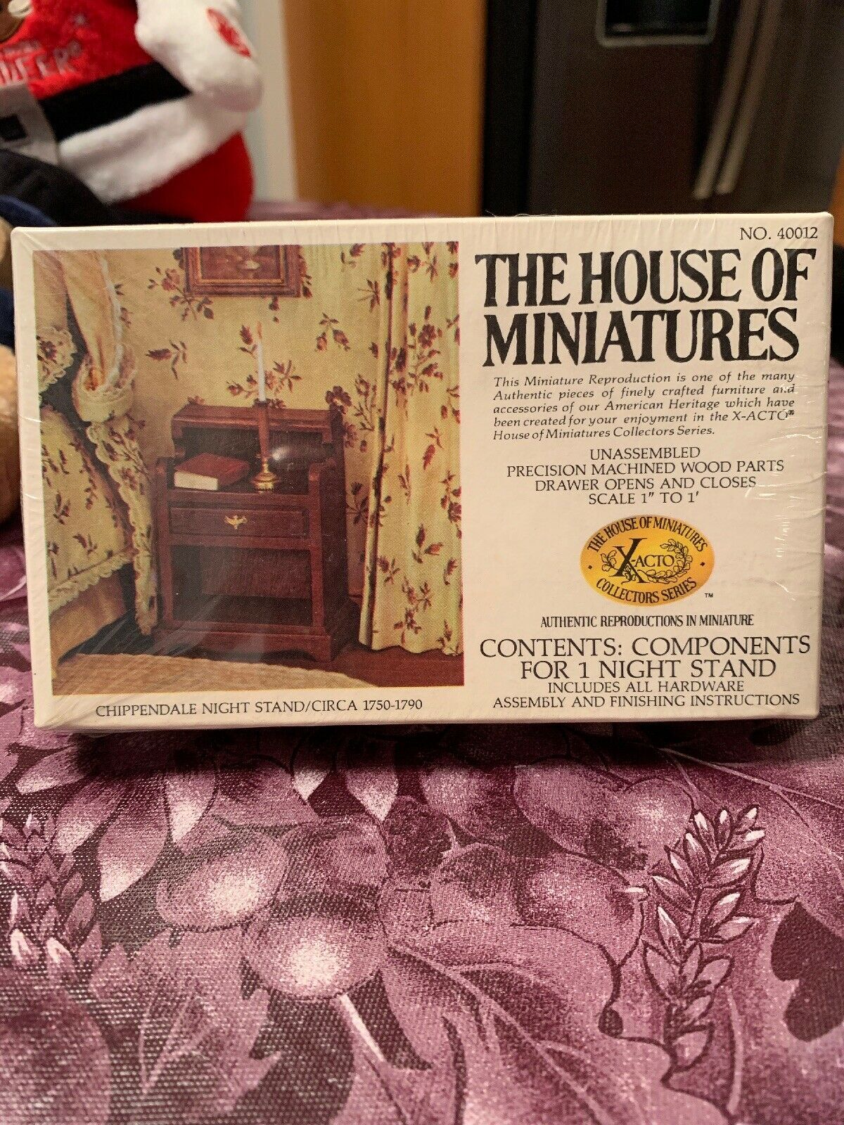 1/12 CHIPPENDALE DESK ON FRAME KIT #40067 HOUSE OF MINIATURES FACTORY SEALED 