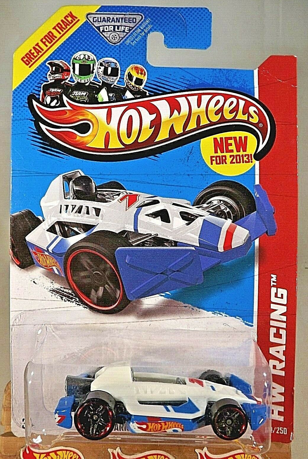 2013 Hot Wheels #110 HW Racing-Race Team ARROW DYNAMIC White/Blue Base ...