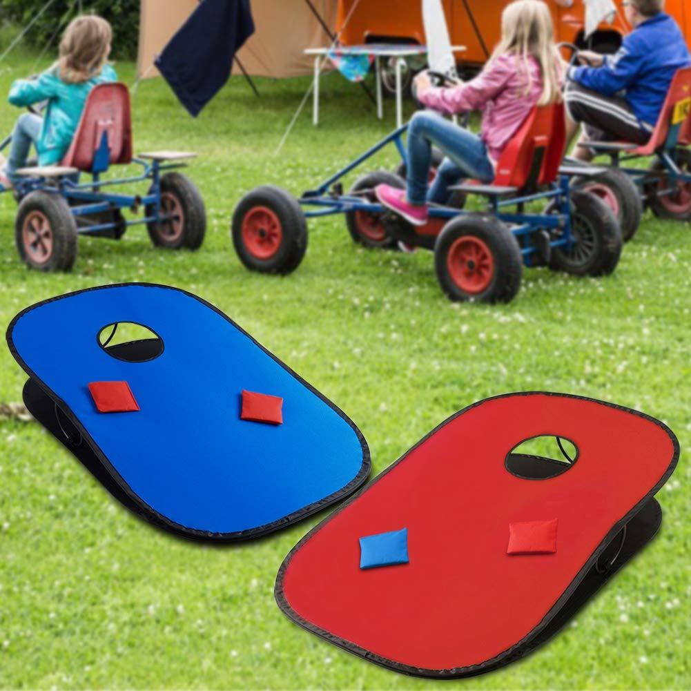 Himal Collapsible Portable Cornhole Game Boards 10 Cornhole Bean Bags ...