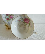 Beautiful Vintage Lefton Hand Painted Fine China Rose 3 Legged Tea Cup &amp;... - $15.99
