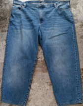 Lands' End Jeans Mens 48T Blue Square Rigger Comfort Waist High Rise Denim Pants - $17.79