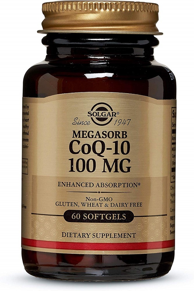Solgar Megasorb CoQ-10 100 mg, Enhanced Absorption, Non-GMO, 60 Softgels