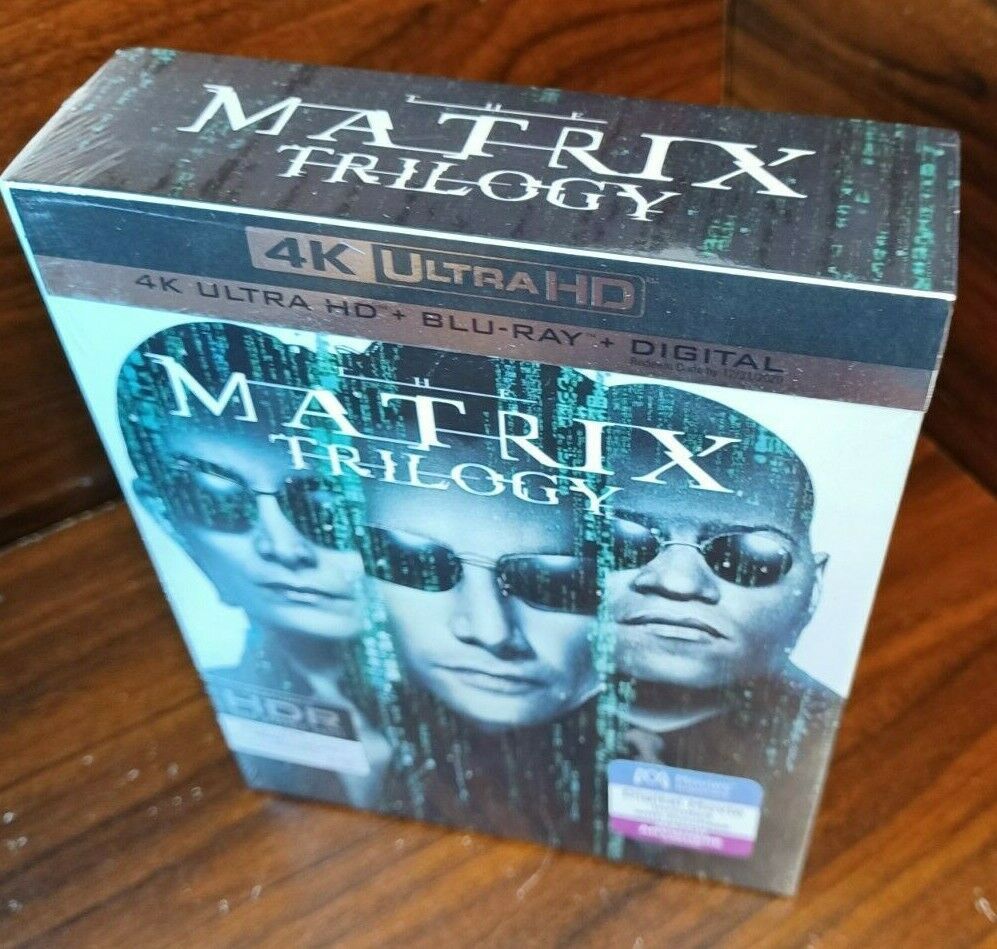 Matrix Trilogy 4k Uhdblu Ray Slipcover New Free Shipping Wtracking Dvds And Blu Ray Discs 