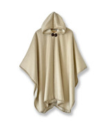 ALPACA Wool Bohemian Wrap Hooded Open Poncho Cape Shawl Blanket Unisex H... - $72.22