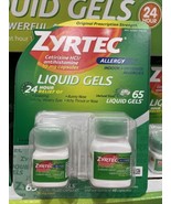 Zyrtec Allergy 24 Hour Relief Liquid Gels 65 Count Sealed Package Exp 10/22 - $39.50