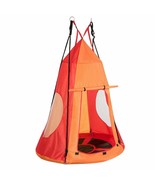 Durable Children&#39;s  Hanging Chair Swing Tent Set-Orange - £87.89 GBP