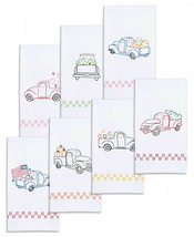 Jack Dempsey Needle Art Holiday Trucks Decorative Hand Towel Set - $29.66