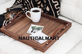 Nauticalmart Square Breakfast Tray handmade, solid wood, newlywed home decor gif