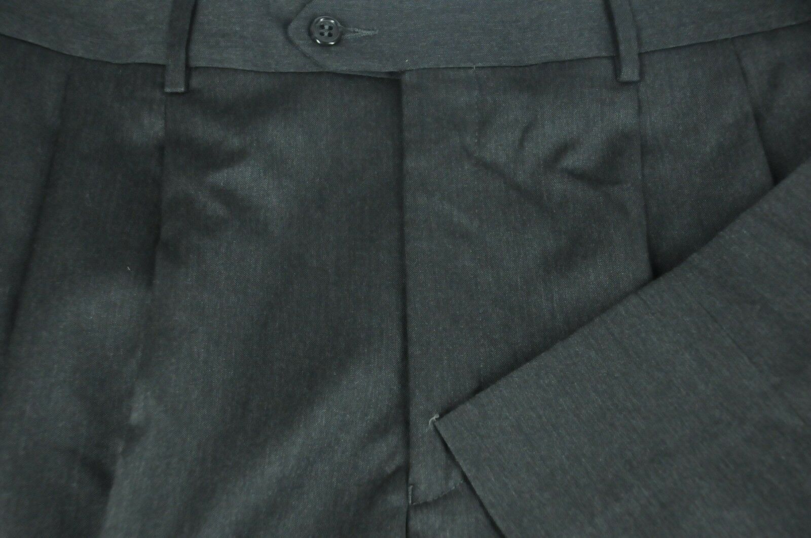 Jos A Bank Men's Gray All Season Wool Pleated Dress Pants 32 x 27 - Pants
