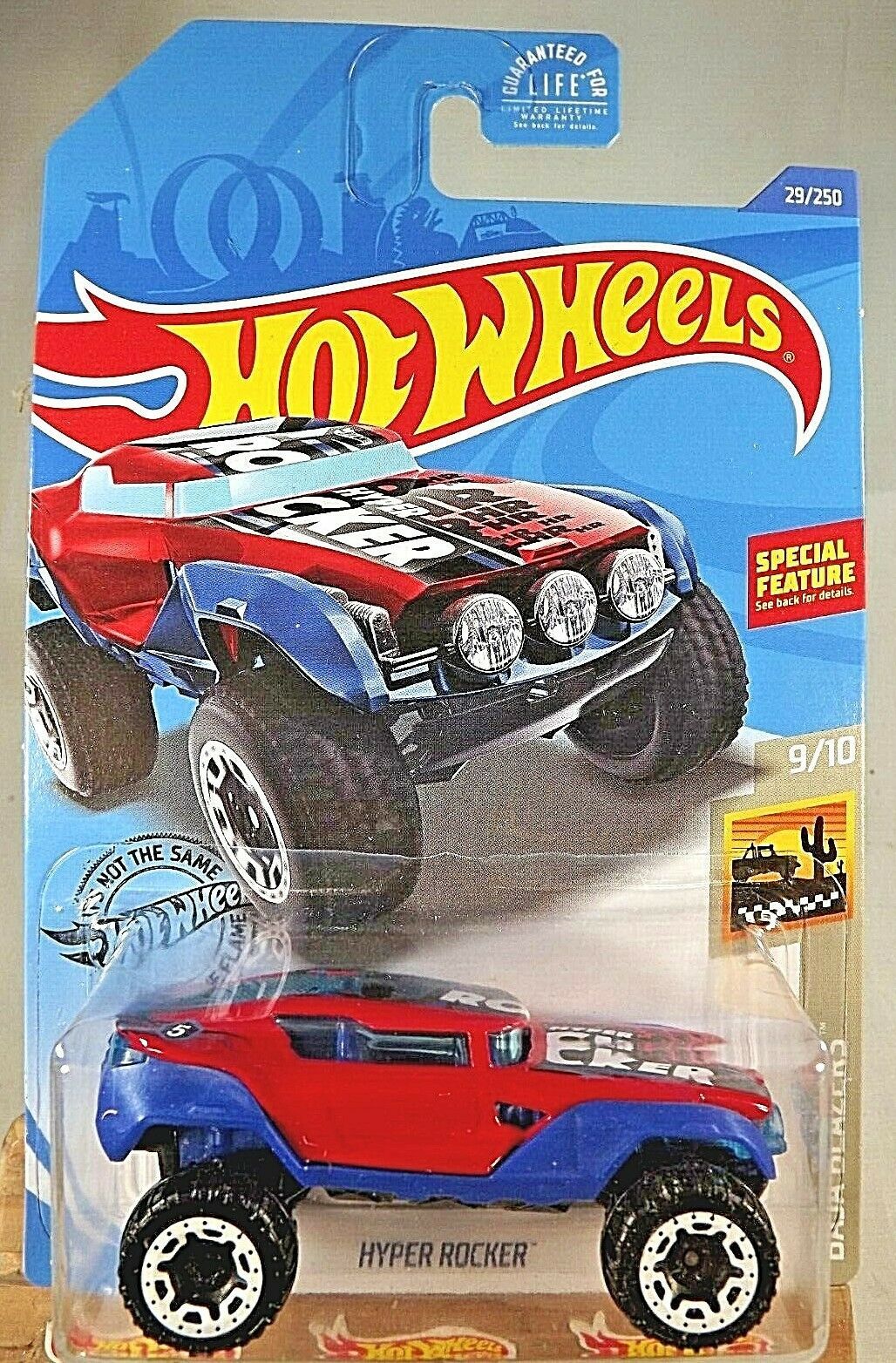 2020 Hot Wheels #29 Baja Blazers 9/10 HYPER ROCKER Red/Blue w/White ...