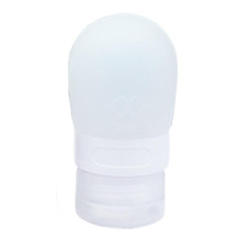 White 60ml Silicone Travel Bottle Portable Refillable Toiletries Bottles - White