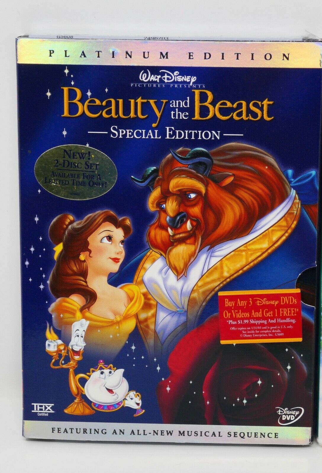 Walt Disney Beauty and the Beast (DVD, 2002, 2-Disc Set, Special ...