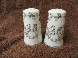 LEFTON 25TH ANIVERSERY SALT AND PEPPER SHAKERS - $14.85