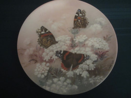 RED ADMIRALS - LENA LIU collector plate ON GOSSAMER WINGS Butterfly - $19.99