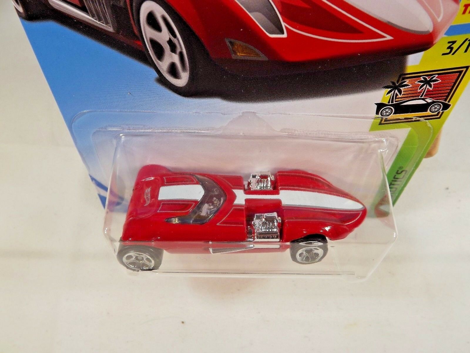 2018 Hot Wheels #74 HW Exotics 3/10 TWIN MILL Red w/5 Spoke 50th ...