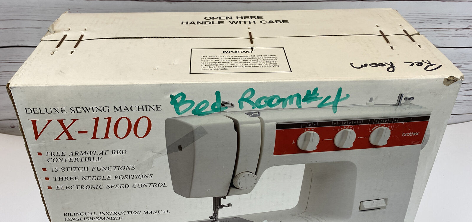 Brother VX1100 Deluxe Sewing Machine 15Stitch Functions NEW in Box