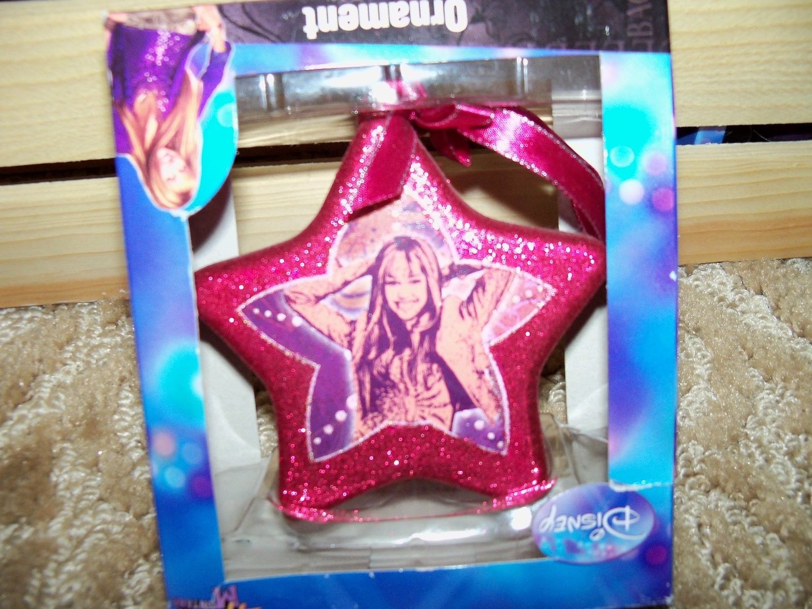 Primary image for Hannah Montana - Disney - Star Shaped Pink Christmas Ornament NEW