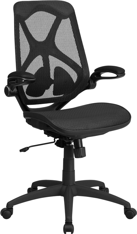 Black High Back Mesh Chair HL-0013T-GG