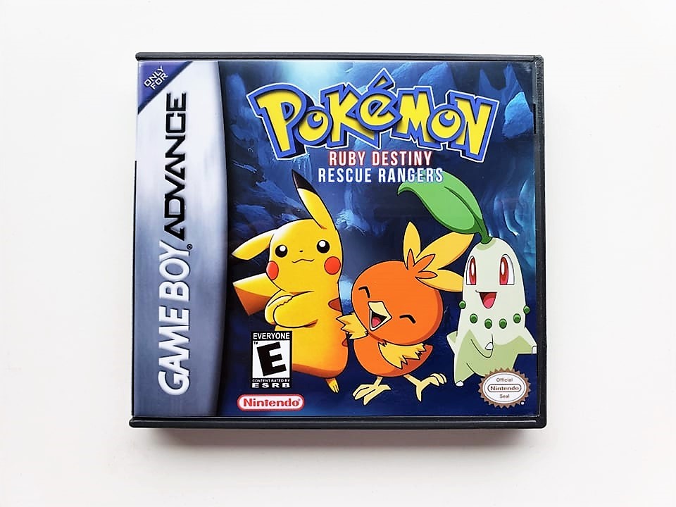 Pokemon Ruby Destiny Rescue Rangers - Custom Game / Case Gameboy Advance GBA