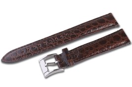 New 22mm Brown Genuine Leather Strap/Band for Emporio Armani Watch AR4608 AR1703 - $19.90