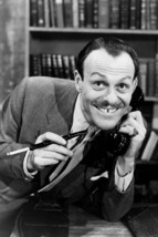 Terry-Thomas On Telephone Classic Look B&amp;W 18x24 Poster - $23.99