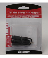 Mini Male Stereo Jack 3.5 mm 1/8 Inch To Y 2 RCA Female Audio Cable Adapter - $6.61