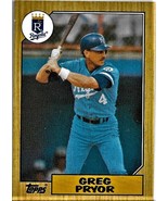 1987 Topps Baseball Card, #761, Greg Pryor, Kansas City Royals - $0.99