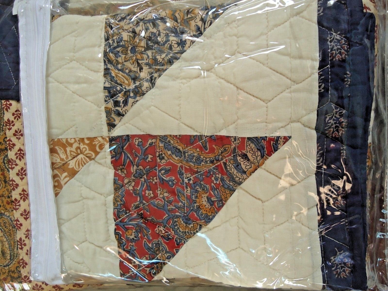 Cracker Barrel King Size Country Quilt ELOISE 2 Matching Shams HTF Pattern NWT Quilts