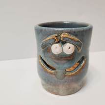Funny Face Pot, Candle Holder Planter, Egg Separator, Tunnel Mountain NC Pottery image 2