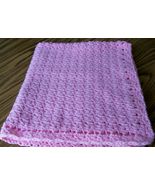 Handmade, Crochet Baby Blanket, Bedding, Gift, Security Blanket, Pet Bla... - $32.00