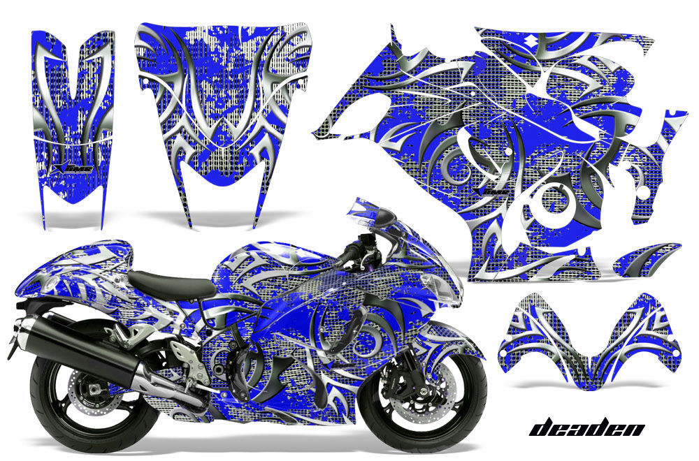 Street Bike Graphics Kit Decal Wrap For Suzuki Hayabusa GSX1300R 0813 DEADEN U Decals & Stickers