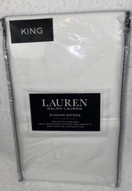 Ralph Lauren Dunham Sateen King 2 Pillowcases 300TC White 20”x40” - $28.00