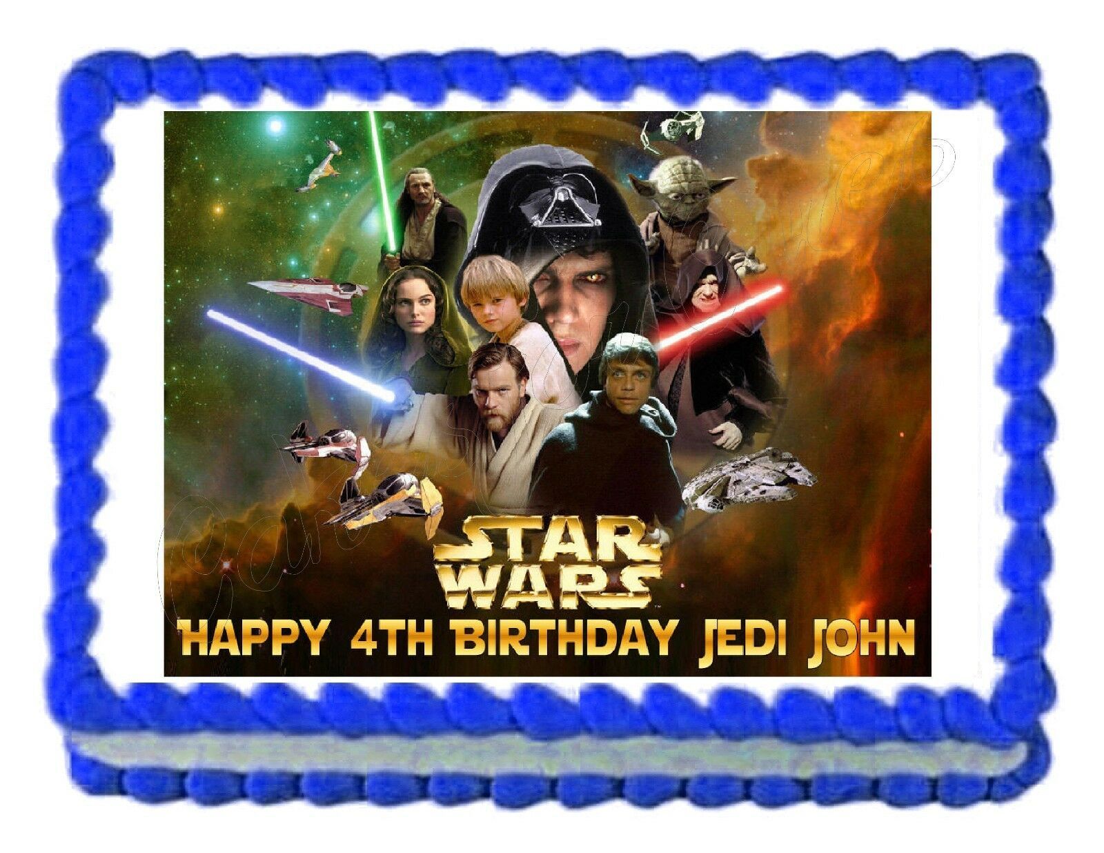 STAR WARS edible cake image cake topper party cake decoration ...