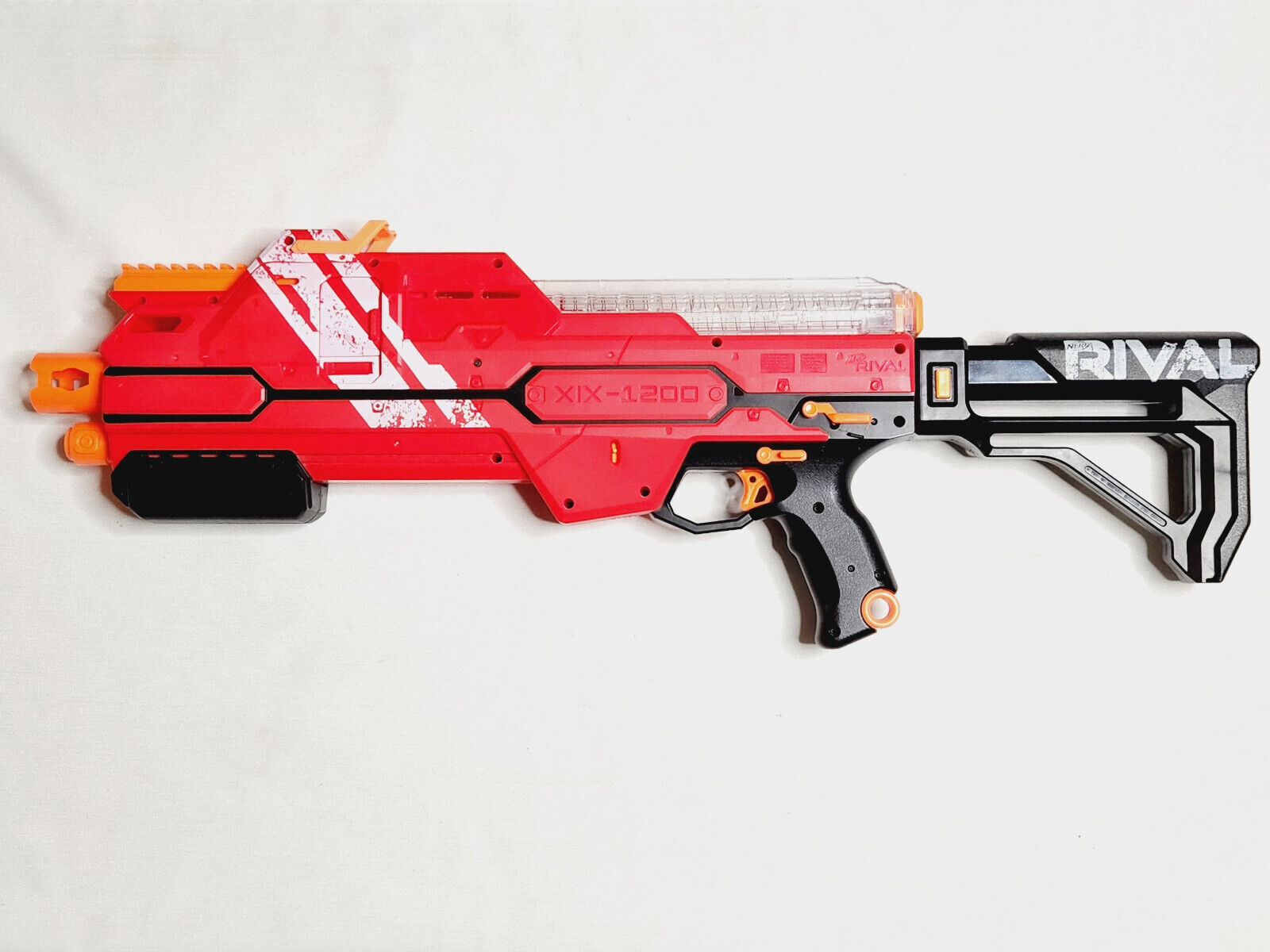 Nerf Rival Hypnos XIX1200 Blaster Red Foldable Stock with Magazine Dart Guns & Soft Darts