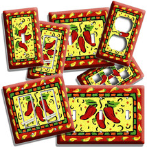 Hot Red Chili Peppers Light Switch Outlet Wall Plate Southwestern Room Decor - $10.99+