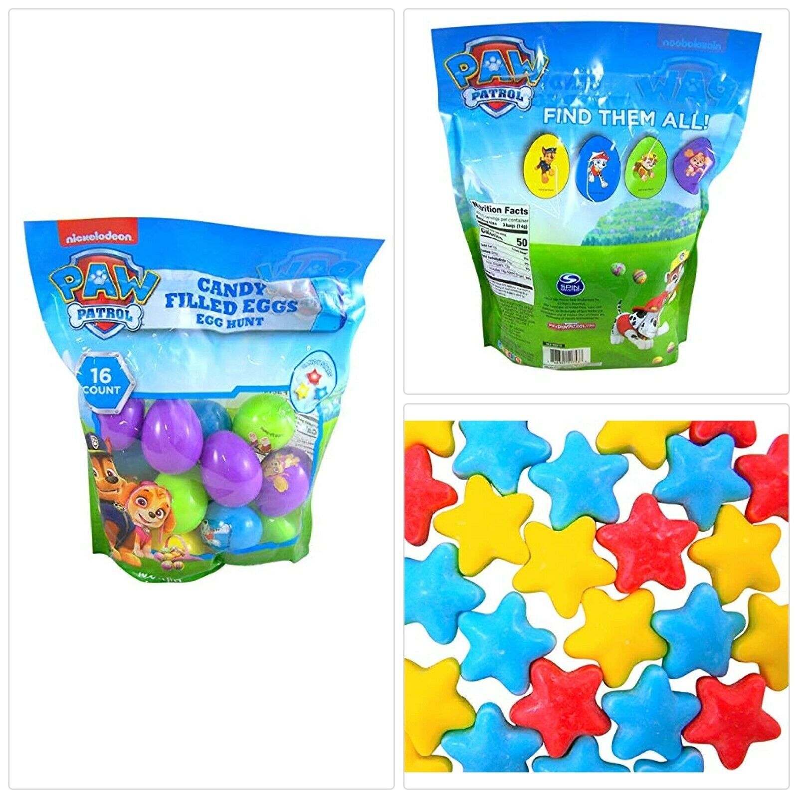 paw patrol easter egg set