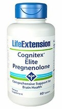 4 PACK Life Extension Cognitex Elite Pregnenolone 60 tabs  image 2