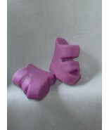 Barbie doll shoes purple clogs fashion footwear vintage Mattel sandals h... - $7.99