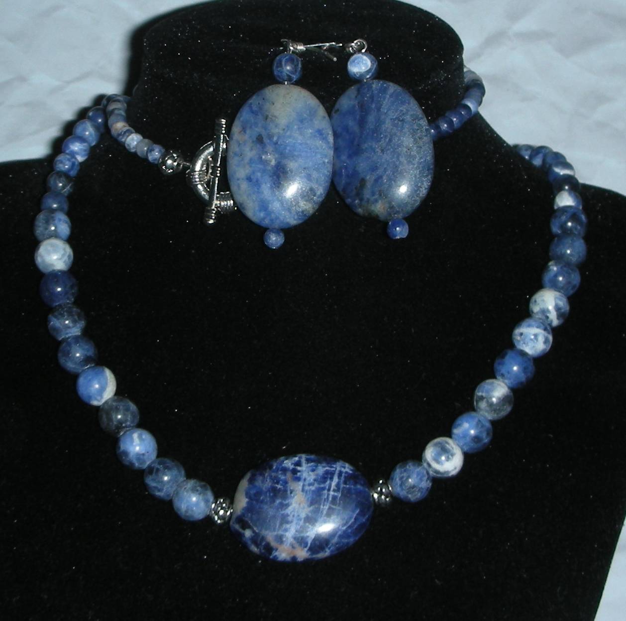 STUNNING SODALITE STONE NECKLACE - Necklaces & Pendants